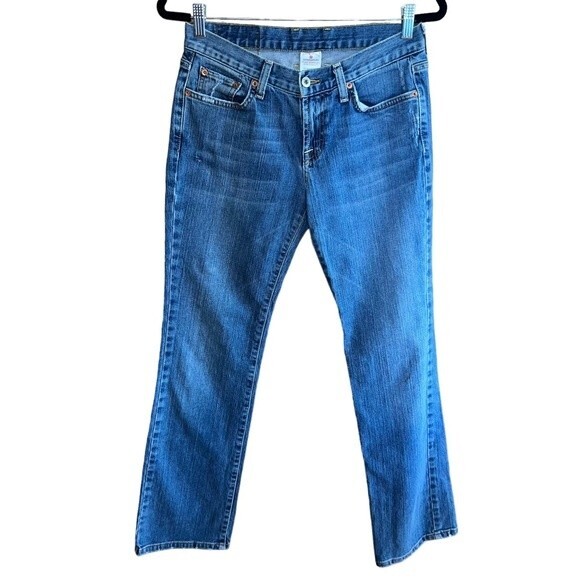 Lucky Brand Jeans Dungarees Retro‎ Rider Mid Rise Bootcut Size 6/28 - Picture 1 of 14